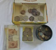 Assorted coins