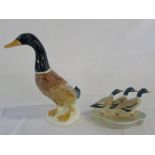 Beswick duck 756-1 & Beswick set of ducks