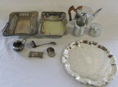 Quantity of silver plate etc