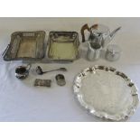 Quantity of silver plate etc