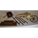 Various nautical items including a Thomas Walker ships log and display, boxed Parallel Rolling rule,