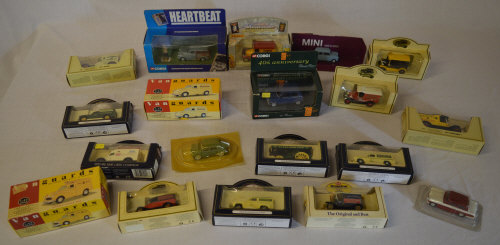 Die cast vehicles including Lledo Vanguards, Corgi,