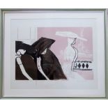 1950s limited edition screen print entitled 'Dolls' 15/15 by Helen Howie signed and dated 1958 71
