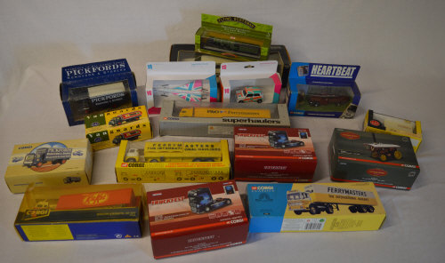 Die cast vehicles including Lledo Vanguards, Corgi Classics, Truckfest,