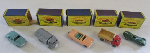 Matchbox Series A Moko Lesney no 36 'Austin A50', no 38 'Karrier refuge lorry',