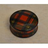 Small Prince Charlie tartanware patch box