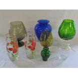 Assorted glassware