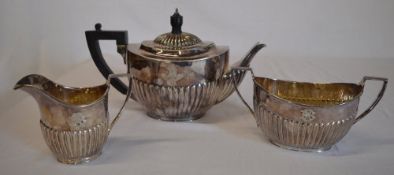 Victorian silver tea set London 1890 total weight 29.