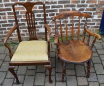 Ibex style chair and a Queen Anne style carver