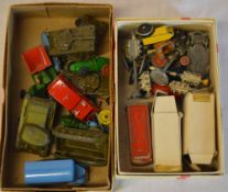 2 small boxes of die cast model vehicles including Ben Bros