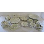 Villeroy & Boch 'Petite Fleur' part tea/dinner service 35 pieces & 6 white bowls