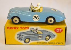 Dinky 107 Sunbeam Alpine Sports,