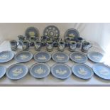 Wedgwood jasperware Christmas mugs and plates from 1970/80s