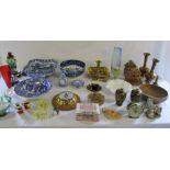 Various ceramics inc Spode & Wedgwood, glassware,
