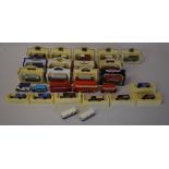 Various die cast model cars including Lledo,