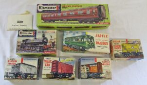 Vintage Airfix models inc Railbus, meat van,