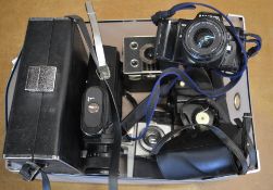 Various cameras / cinecameras including Minolta