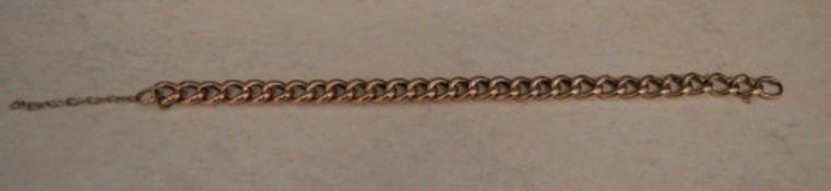 9ct gold bracelet (af) approx weight 8.
