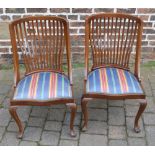 2 early 20th century mahogany chairs
