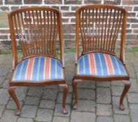 2 early 20th century mahogany chairs