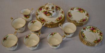 Royal Albert 'Old Country Roses' part tea service