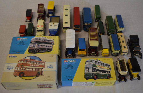 Various die cast model cars including Corgi