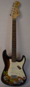 Fender Squire electric guitar with Fender soft case