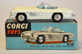 Corgi 303 Mercedes-Benz 300SL Open Roadster with box