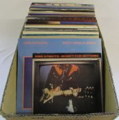 Approx 50 LPs from the 1980s inc Dire Straits, The Pretenders,