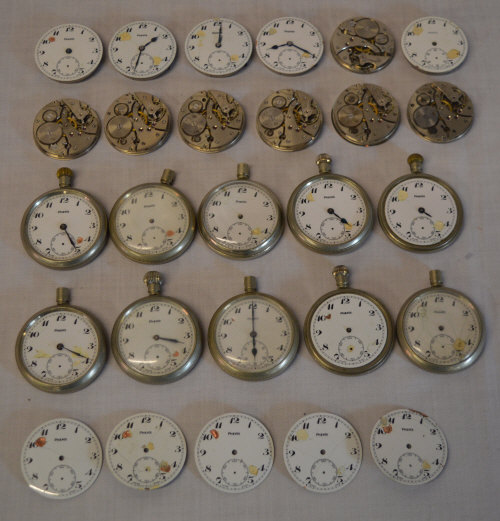 Quantity of Phenix pocket watches for spares/repairs, including movements,