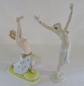 2 porcelain Art Deco style figurines by Wien