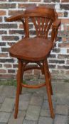 High swivel bar stool