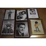 Various photographs and a picture including autographed photographs of Lisa Stansfield,