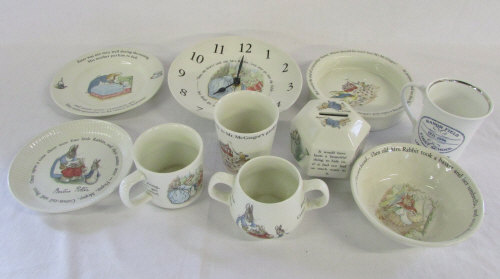 Assorted Wedgwood Beatrix Potter inc bowl,