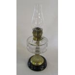 Brass paraffin lamp (af) H 49 cm