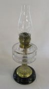 Brass paraffin lamp (af) H 49 cm