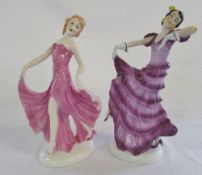 Neundorf Art Deco style figurine & one other