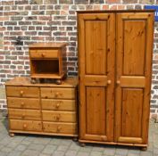 Pine wardrobe,