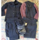 Railway part uniforms - VR vest and trousers, hats,