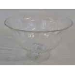 Dartington crystal glass bowl H 16 cm D 23 cm