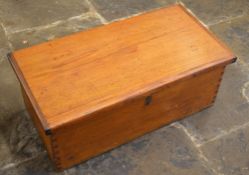 Victorian pine blanket box