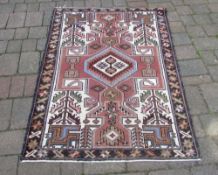 Aztec style rug,