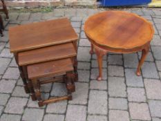 Nest of tables & a small coffee table