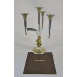 Silver limited edition candelabrum to commemorate the Queen's silver jubilee 1977 with certificate