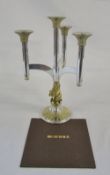 Silver limited edition candelabrum to commemorate the Queen's silver jubilee 1977 with certificate