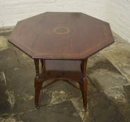 Inlaid octagonal table