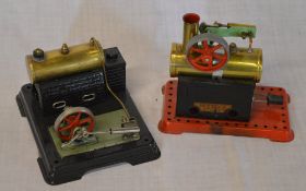 2 model steam engines including Mamod