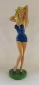 Large Betty Grable style figure H 89 cm