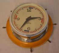 Ships bulkhead clock,
