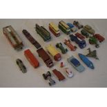Quantity of playworn Dinky die cast model vehicles